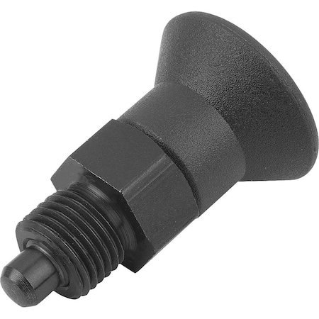 Kipp Indexing Plunger Short Vers W Thread Lock Size:9 D1=M06X0, 75, D=3, Form:Ap Wo. Groove Wout Locknut, K1097.95903